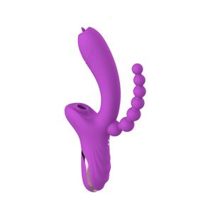 Vibrador Juguete sexual masajeador Fábrica Venta al por mayor Nuevo modelo Succión Enchufe anal caliente Mujeres Juguete J9G3