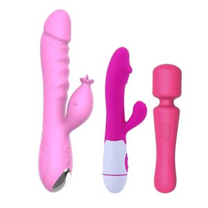 Vibromasseur Sex Toy masseur Original usine bon prix insérer vagin poussée lapin vibrateurs pour femmes réaliste gode vibrant jouets femme 97ZB
