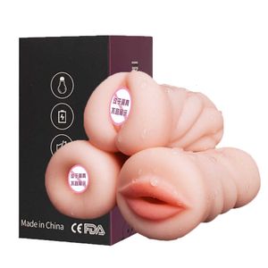 Vibrador Juguetes sexuales para hombres adultos 18 Masturbación masculina Vagina vaginal de silicona hombre Sexules sexshop máquina de succión 7Z5T