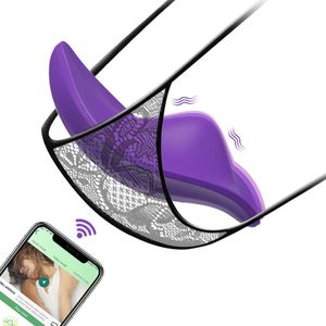 Vibrators Bluetooth App Vibrator Female Wireless Remote Control Wearable Vibrating Egg Clitoris Stimulator Adult Goods Sex Toys for Women 230626