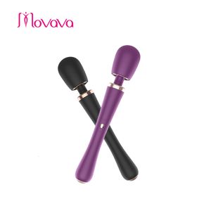 Vibromasseurs MOVAVA AV Vibromasseur Baguette Magique pour Femmes Stimulateur de Clitoris USB Rechargeable G-Spot Masseur Gode Femelle Sex Toys pour Adultes 18 230801