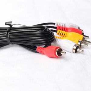 Câbles vidéo Câble 3 RCA de 1,5 m Câble audio vidéo composite mâle à mâle Câble DVD pour récepteurs TV, magnétoscope, DVD, satellite et cinéma maison