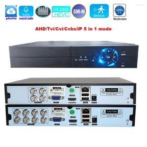 Enregistreur vidéo 8 canaux 4CH 8CH 5MP-N 1080P DVR Coaxial Audio P2P hybride 5 en 1 H.265 pour caméra de sécurité IP AHD TVI CVI CVBS