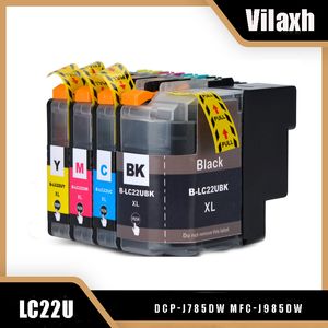 Cartucho de tinta compatible con Vilaxh LC22U LC22UXL para hermano DCP-J785DW MFC-J985DW Impresora de inyección de tinta en European Maket