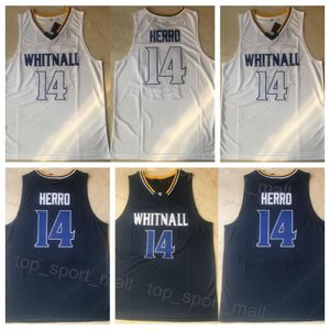 Whitnall Basketball 14 Tyler Herro Jersey Uomo Liceo Università Camicia Ricamo E Cucito Blu Navy Bianco Colore Della Squadra Traspirante Per Gli Appassionati Di Sport NCAA