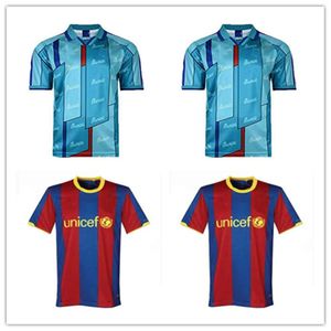 Vintage Barcelona Football Jersey Barcelona 96 97 07 08 09 10 11 XAVI RONALDINHO RONALDDIOLA Iniesta Finals Classic Jersey 1899 99 Football Men's Knit Shirt