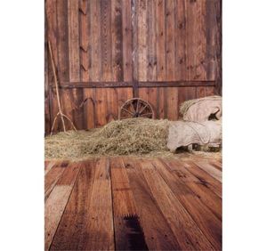 Fondo digital de granero de piso de madera marrón de madera marrón