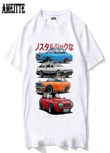 Camisetas con diseño de coche de moda clásica Vintage JDM Mix Sports 800 AE86 Cressida y Levin TE27 Camiseta estampada Hip Hop hombres Tees9168889