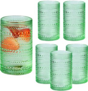 Verrerie Vintage verres à boire en perles ensemble verres à cocktail de vin gobelets d'eau en relief ensembles de verres mixtes tasses en verre de boisson 040105