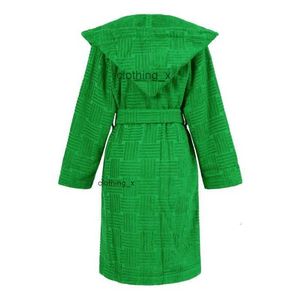Vintage Jacquard Robe Robes Vêtements De Nuit INS Mode Serviette Verte Conception Robes De Bain Femmes Automne Hiver Coton Peignoirs Nouveau Arrived1879737
