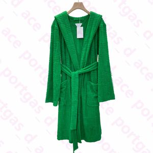 Vintage Jacquard Robe Robes De Nuit INS Mode Serviette Verte Conception Robes De Bain Femmes Automne Hiver Coton Peignoirs Nouveau Arrived279n