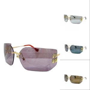 Vintage mui mui mujer gafas de sol diseñador de gran tamaño gafas con montura de metal para mujer verano al aire libre estilo múltiple gafas de sol cuadradas ornamento ga0118 B4