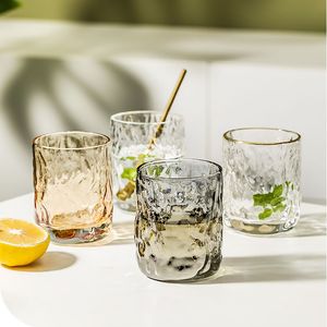 Verres à liqueur en écorce d'arbre vintage Petits gobelets en verre texturés rétro Tasse à boire scandinave Stump Barware du milieu du siècle