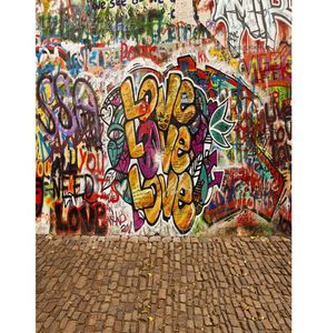 Fondo de pared de Graffiti de vinilo, suelo de ladrillo, pografía, niños, Po Studio, fondos, accesorios de cabina, Fondo fotográfico Para Est8186379