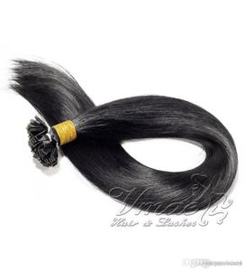 VM Brasil Black Recto Doble Doble Dirigido Flat Flat Prepined Hair Extension 100G Keratin 14 a 26 pulgadas 100 Virgin Human Hair1265153