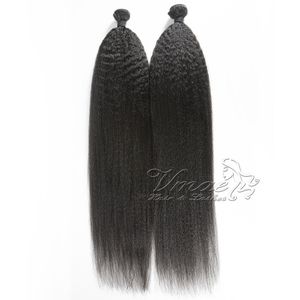 VMAE gros Grade 11A brésilien vierge cheveux humains trame couleur naturelle crépus droite 3 pièces Remy cheveux armure faisceaux Extensions