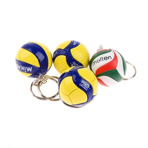 Volley-ball porte-clés ornements affaires volley-ball cadeaux Football ballon de plage porte-clés chaînes anneaux Sport mignon porte-clés