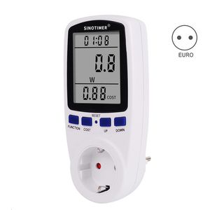 Voltage Meters EU Plug Digital Wattmeter Power Meter Consumption Watt Energy KWh Socket 220V 230V AC Electricity Fees Analyzer Monitor 230428