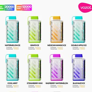 Vozol Gear Power 12000 Puffs Demaline Screen Hot Sell Sell 12k Puffs Disposable Vape Pen Elctronic Cigarette