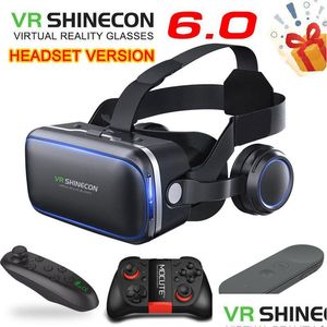 Vr Glasses Original Shinecon 6.0 Standard Edition And Headset Version Virtual Reality Helmets Optional Controller Lj200919 Drop Delive Dhph3