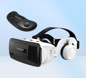 VR Headset 3D Virtual Reality Lunets Headset Video Game Viar Binoculars with Remote Controller Stereo Headphones for Smartphone H9797537