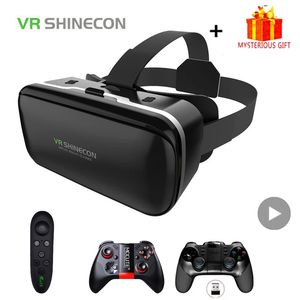 VR Shinecon 6.0 Casque Virtual Reality Glasses 3 D 3d Goggles Headset Helmet For Android Smartphone Smart Phone Viar Lens 240126