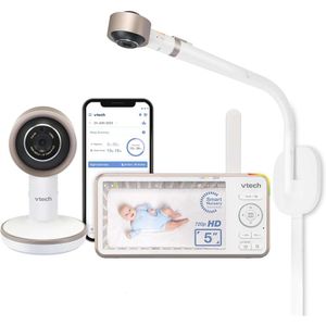 VTech VCARE1 1080p HD WiFi Smart Baby Monitor avec un écran LCD de 5,7 