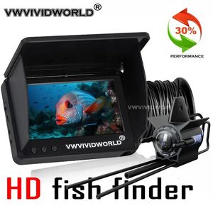 VZb Fish Finder LCD 5.04.3 pouces IPS affichage sous-marin 220 ° caméra de pêche étanche 1080P HD 9 heures d'endurance Vision nocturne 240102