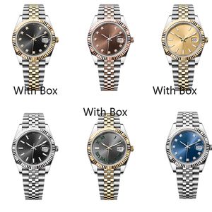 w1_shop Relojes de diseño de lujo para mujeres y hombres Wath 41 mm 36 mm 31 mm 28 mm Reloj mecánico Relojes de pulsera luminosos impermeables Montre De Luxe 006