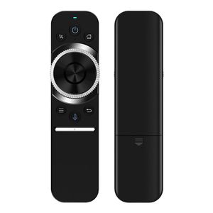 W1s Air Mouse Remote 2.4G sans fil avec commande vocale Gyroscope d'apprentissage IR pour Android Window MAC Linux OS pour TV BOX PC Laptop