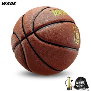 WADE 7 PU cuero suave partículas grandes Liga designación para pelota de baloncesto impermeable primavera interior al aire libre 240103