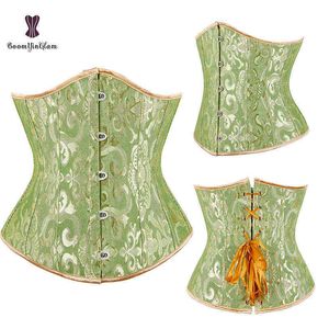 Cintura y manzana abdominal al porta de alta calidad Jacquard debajo del corsé de corsé brocaded corselet adelgazante cinceles 0719