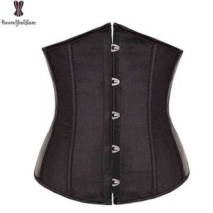 Taille et abdominaux Shapewear Satin Mini Cincher Bustiers Top Workout Shape Body Shaper Plus Size Underbust Sexy Women Corset S 6xl 28335 0719