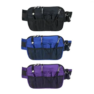 Bolsas de cintura Fanny Pack Oxford Paño Multi Bolsillos para hombres Mujeres Portátil Bolsa Profesional Delantal Bolsa de cadera Cinturón de herramientas