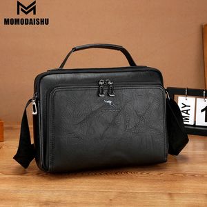 Bolsas de cintura Bolsa de mensajero casual para hombres Bolso de diseñador de lujo Bolsos de cuero impermeables para hombres Bolsos de gran capacidad para hombre Tablet PC bolsa 231010