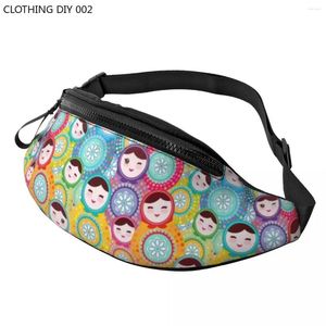 Sacs de taille Russian Dolls Matryoshka Fanny Pack Men Femmes Custom Babushka Art folk