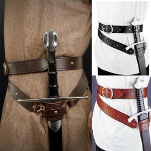 Support de taille pour Costume médiéval, porte-épée Steampunk, gaine de ceinture en PU pour étui de protection réglable, ensemble d'épées larges, jeu de rôle