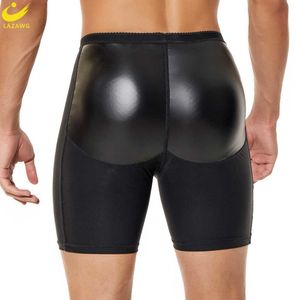 Cintura Tummy Shaper LAZAWG Hombres Push Up Booty Lifting Panty con almohadillas Control Hip Enhancer Shorts Butt Lifter Ropa interior adelgazante Fajas 221208