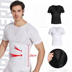 Cintura Tummy Shaper Mens Body Shaper Camisas de compresión Abdomen Shapewear Tummy Adelgazante Funda Ginecomastia Shapers Cintura Trainer Corset Fajas Tops 230824