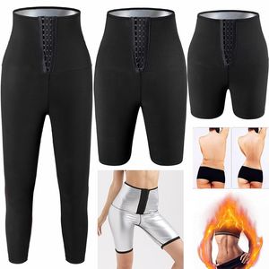 Taille Ventre Shaper Sauna Pantalon Corps Plein Effet de Sueur Revêtement Minceur Court Shapewear Entraînement Gym Leggings Fitness Shorts 230826