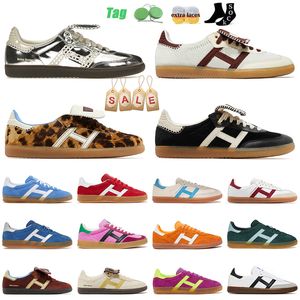 Pays de Galles Bonner Designer Chaussures Pony Leopard Indoor Collegiate Green Bliss Rose Violet Noir Blanc Plat Femmes Baskets Plateforme Femmes Hommes Formateurs