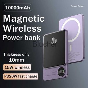 Walkie Talkie 10000mAh Powerbank portátil Tipo C Cargador rápido Banco de energía inalámbrico Magnético para iPhone 14 13 12 Samsung Magsafe Series x0802