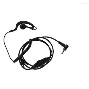 Walkie Talkie 1pin 3,5mm en forma de G gancho para la oreja auricular micrófono PHeadset para Yaesu Vertex VX-2R VX-3R FT-10R FT-60R VX-351 VX-354 Radio de dos vías