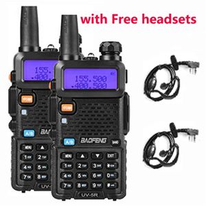 Walkie talkie 2 uds Ham Radio Hf transceptor Uv5r Baofeng Uv 5r para 136 174mhz 400 520mhz dos 2 vías banda Dual Uhf Vhf 220812gx