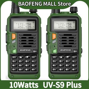 Walkie Talkie 2 uds BaoFeng UV-S9 PLUS 10W potente transceptor de Radio CB de largo alcance portátil de dos vías para viajes de caza 221108