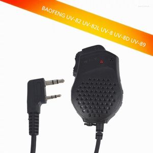 Talkie-walkie, 2 pièces, Microphone à main, haut-parleur d'épaule pour Baofeng UV82 UVB2, Radio bidirectionnelle avec Double PKey