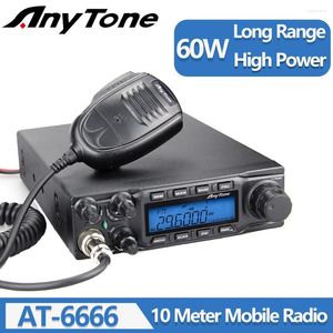 Walkie Talkie Anytone AT-6666 CB Radio 25.615-30.105MHz 40ch Transmetteur mobile AT6666 AM / FM / SSB 10 mètres