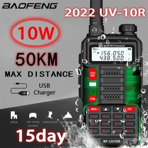 Walkie Talkie BAOFENG 10W draagbare krachtige walkietalkie UV-10R 50 km VHF UHF Dual Band tweeweg CB Ham Radio Transceiver UV5R opgewaardeerd 221109