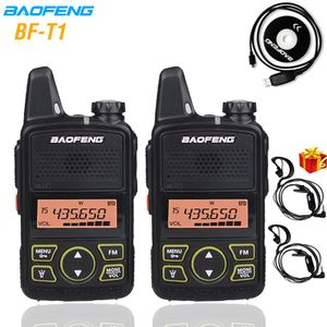 Talkie-walkie Baofeng BF T1 Mini UHF Radio bidirectionnelle Portable bft1 jambon émetteur-récepteur FM Portable enfants 5km CB interphone 230403