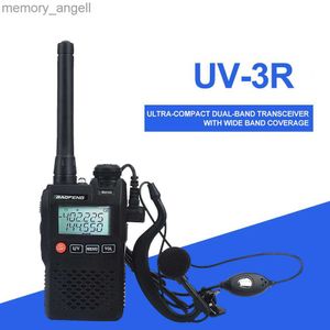 Talkie-walkie Baofeng talkie-walkie UV-3R mini FM RADIO bidirectionnelle VOX double bande double affichage avec mains libres 2 W 99ch HKD230922